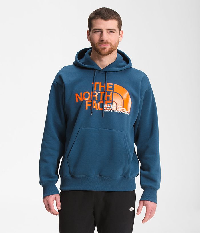 The North Face Hoodie Coordinates Pullover Blue - Mens - Thailand TLOXZ-0864